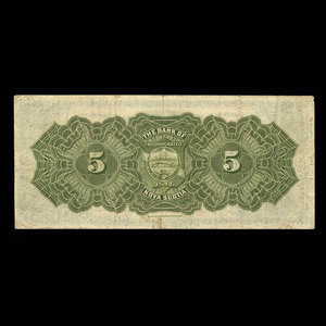 Canada, Bank of Nova Scotia, 5 dollars : September 1, 1908