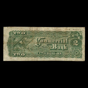 Canada, Commercial Bank of Newfoundland, 2 dollars : January 3, 1888