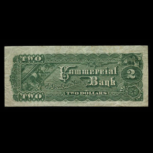 Canada, Commercial Bank of Newfoundland, 2 dollars : January 3, 1888