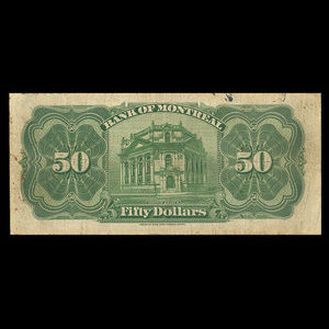 Canada, Bank of Montreal, 50 dollars : November 3, 1914