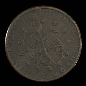 United States of America, T.D. Seaman, 1 cent : 1838