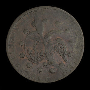 United States of America, T.D. Seaman, 1 cent : 1838