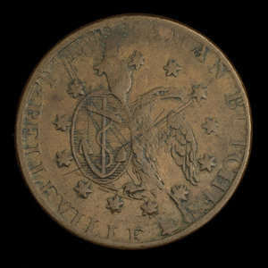 United States of America, T.D. Seaman, 1 cent : 1838