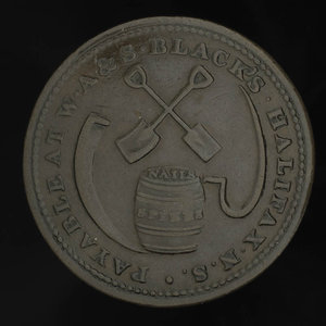 Canada, W.A. & S. Black, 1/2 penny : 1816