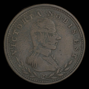 Canada, unknown, 1/2 penny : 1813