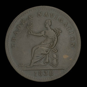 British Guiana, unknown, 1 stiver : 1838