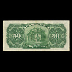 Canada, Bank of Montreal, 50 dollars : November 3, 1914