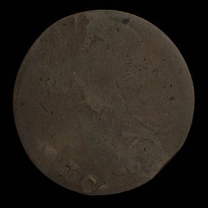 Canada, unknown, 1/2 penny : 1838