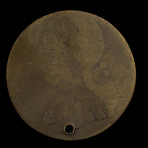 Canada, unknown, 1/2 penny : 1838