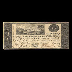 Canada, Bank of Upper Canada (Kingston), 10 dollars : May 1, 1819