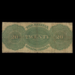 Canada, Halifax Banking Company, 20 dollars : July 1, 1871