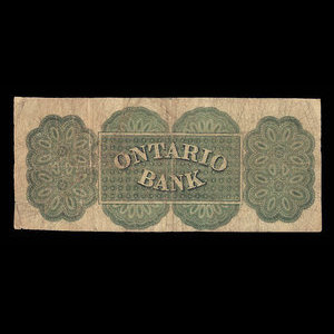 Canada, Ontario Bank, 2 dollars : August 15, 1861