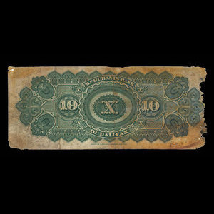 Canada, Merchants' Bank of Halifax, 10 dollars : January 2, 1896