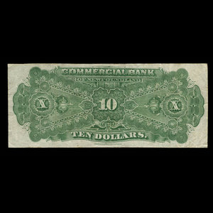 Canada, Commercial Bank of Newfoundland, 10 dollars : January 3, 1888