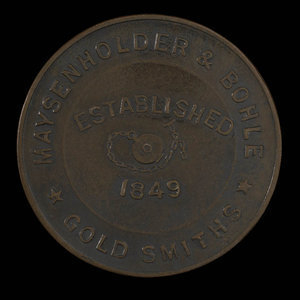 Canada, Maysenholder & Bohle, 1/2 penny : 1849