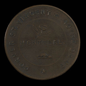 Canada, Maysenholder & Bohle, 1/2 penny : 1849