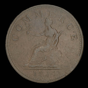 Canada, unknown, 1 penny : 1814