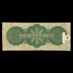 Canada, Quebec Bank, 1 dollar : January 2, 1863