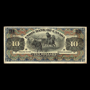 Canada, Union Bank of Canada (The), 10 dollars : June 1, 1907