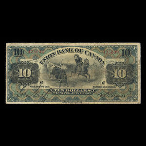 Canada, Union Bank of Canada (The), 10 dollars : July 1, 1912