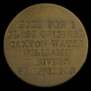 Canada, R.W. Williams, 1 glass, caxton water : 1895