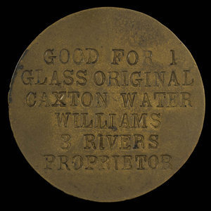 Canada, R.W. Williams, 1 glass, caxton water : 1895