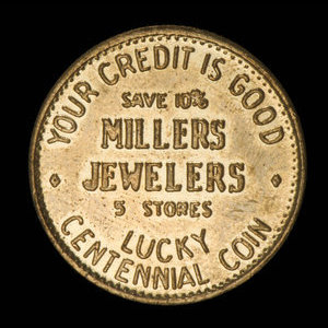 Canada, Millers Jewellers, no denomination : 1958