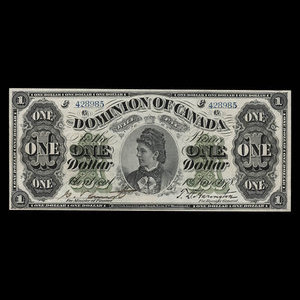 Canada, Dominion of Canada, 1 dollar : June 1, 1878