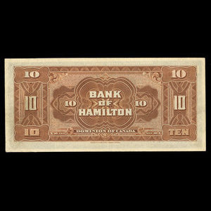 Canada, Bank of Hamilton, 10 dollars : June 1, 1914