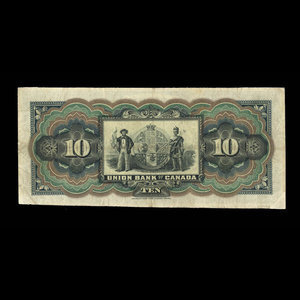 Canada, Union Bank of Canada (The), 10 dollars : July 1, 1912