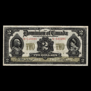 Canada, Dominion of Canada, 2 dollars : January 2, 1914