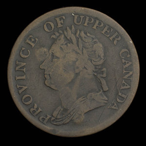 Canada, unknown, 1/2 penny : 1832