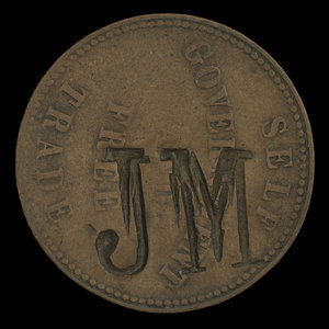 Canada, George Davies, 1/2 penny : 1857