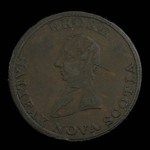 Canada, unknown, 1/2 penny : 1814