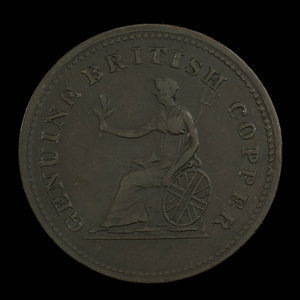 Canada, unknown, 1/2 penny : 1815