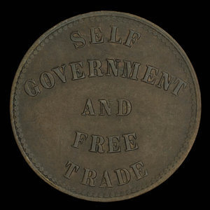 Canada, George Davies, 1/2 penny : 1857