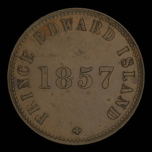 Canada, George Davies, 1/2 penny : 1857