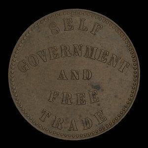 Canada, George Davies, 1/2 penny : 1857