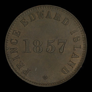 Canada, George Davies, 1/2 penny : 1857