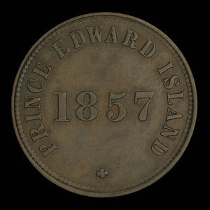 Canada, George Davies, 1/2 penny : 1857