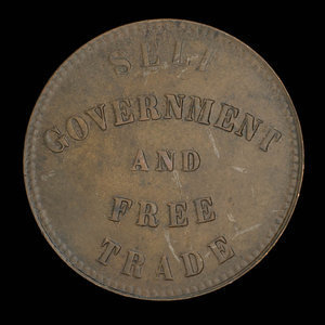 Canada, George Davies, 1/2 penny : 1857