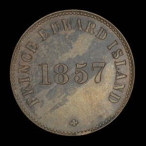 Canada, George Davies, 1/2 penny : 1857