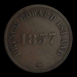 Canada, George Davies, 1/2 penny : 1857