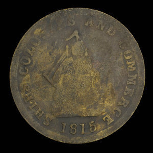 Canada, unknown, 1/2 penny : 1815