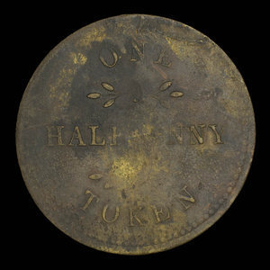 Canada, unknown, 1/2 penny : 1815