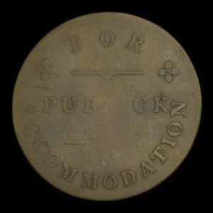 Canada, unknown, 1/2 penny : 1815