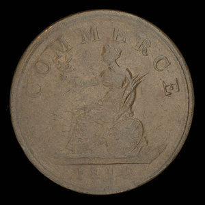 Canada, unknown, 1 penny : 1814