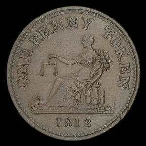 Canada, unknown, 1 penny : 1812