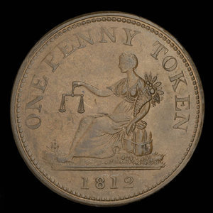 Canada, unknown, 1 penny : 1812