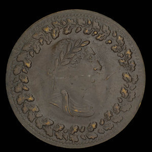 Canada, unknown, 1/2 penny : 1812